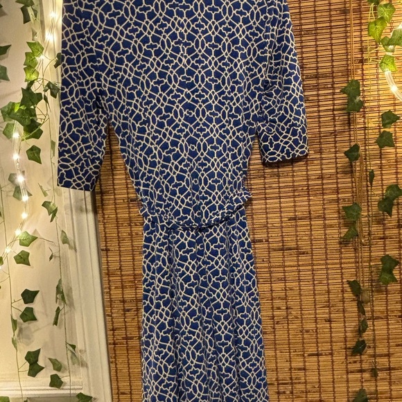 Laundry by Shelli Segal Patterned Long Sleeve Dress Knee Length Size 4 - Picture 4 of 16